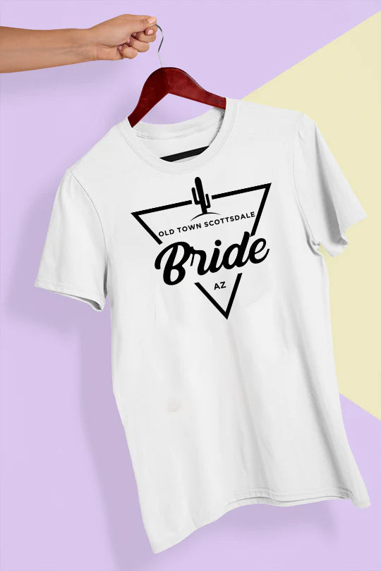 Bachelorette Shirt - Old Town Scottsdale, AZ - Bride (Black)