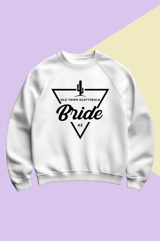 Bachelorette Crewneck - Old Town Scottsdale, AZ - Bride (Black)