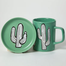 Load image into Gallery viewer, Kactus Art Plate &amp; Mug Set
