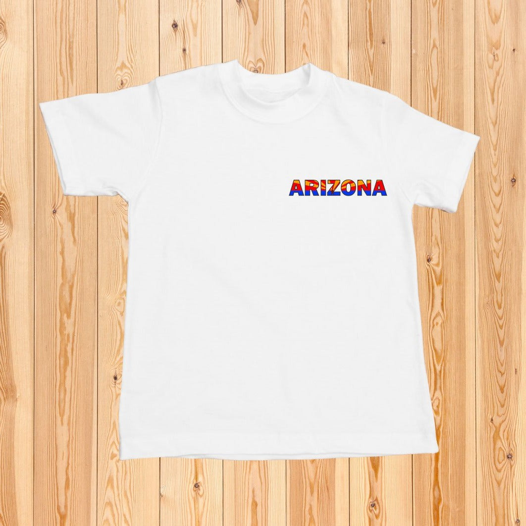 Arizona Flag Text - Adult Shirt